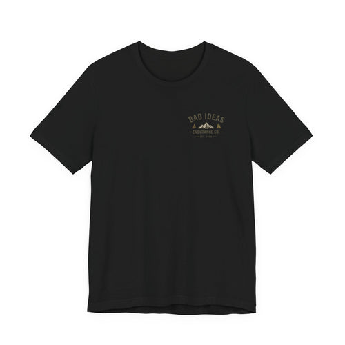 Bad Ideas Endurance Co. Skeleton Runner Trail Running Shirt | Ultra Marathon Tee