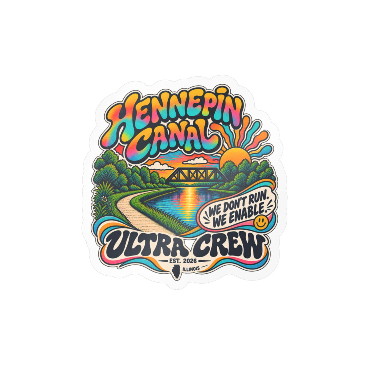 Hennepin canal crew sticker
